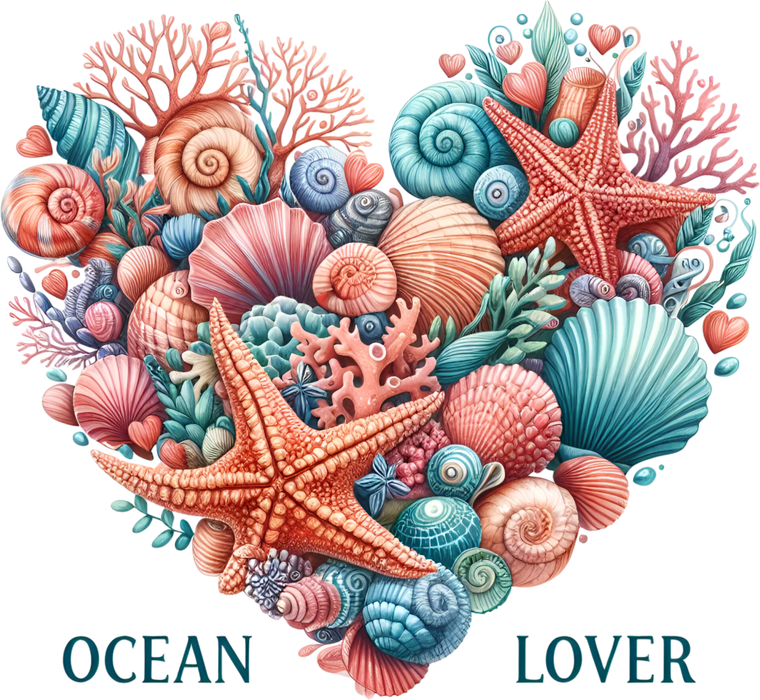 Motivtransfer 7514 Ocean Lover Heart
