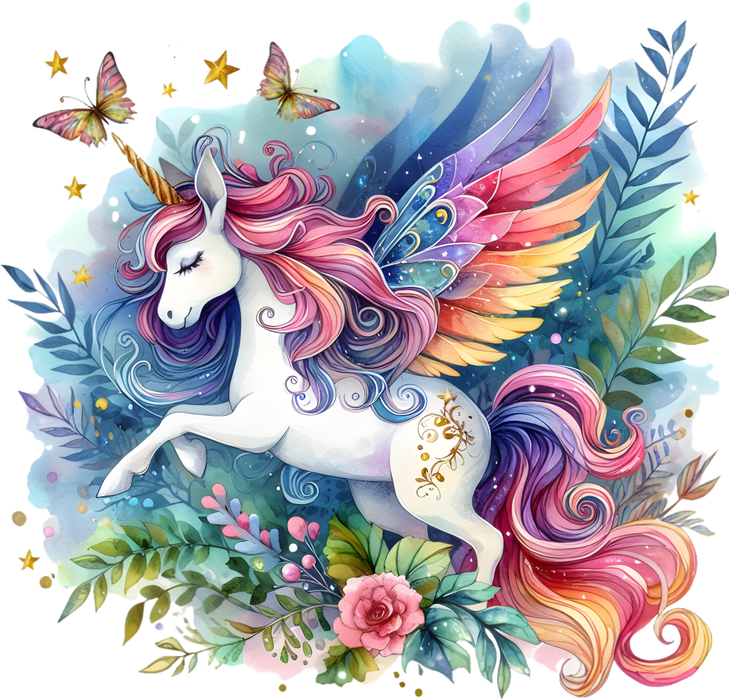 Motivtransfer 7534 Regenbogeneinhorn