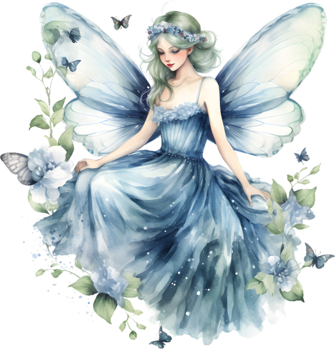 Motivtransfer 7551 Fee im Kleid