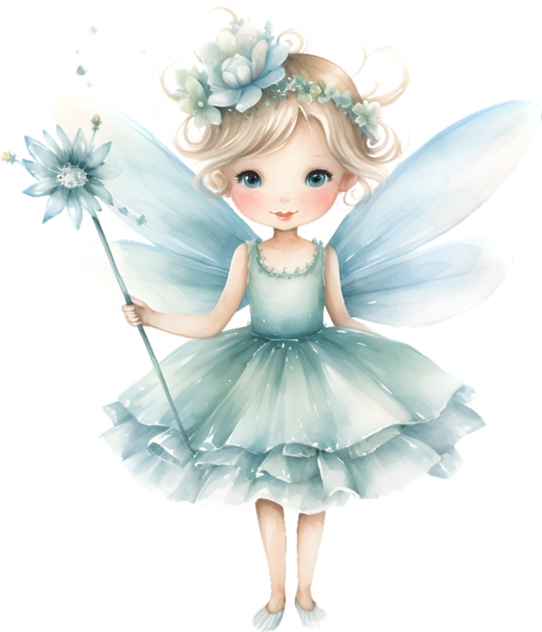 Motivtransfer 7554 Fee mit Zauberstab