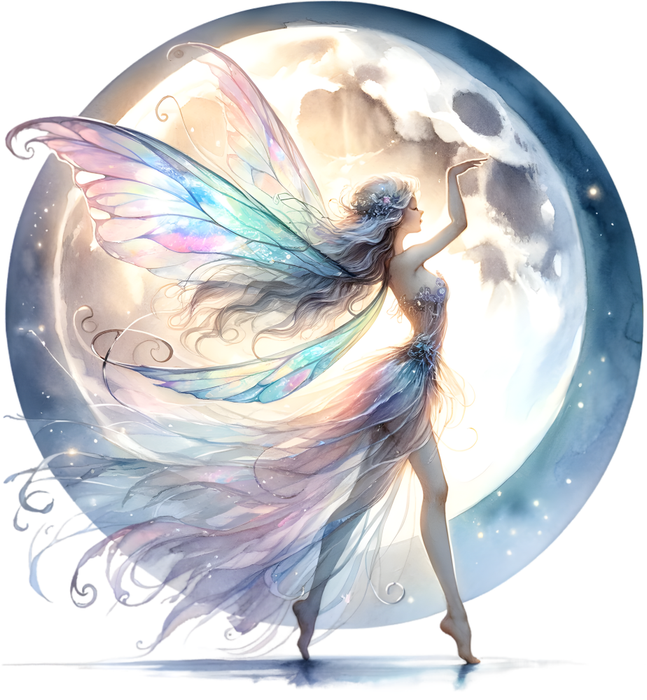 Motivtransfer 7558 Fee im Mondlicht