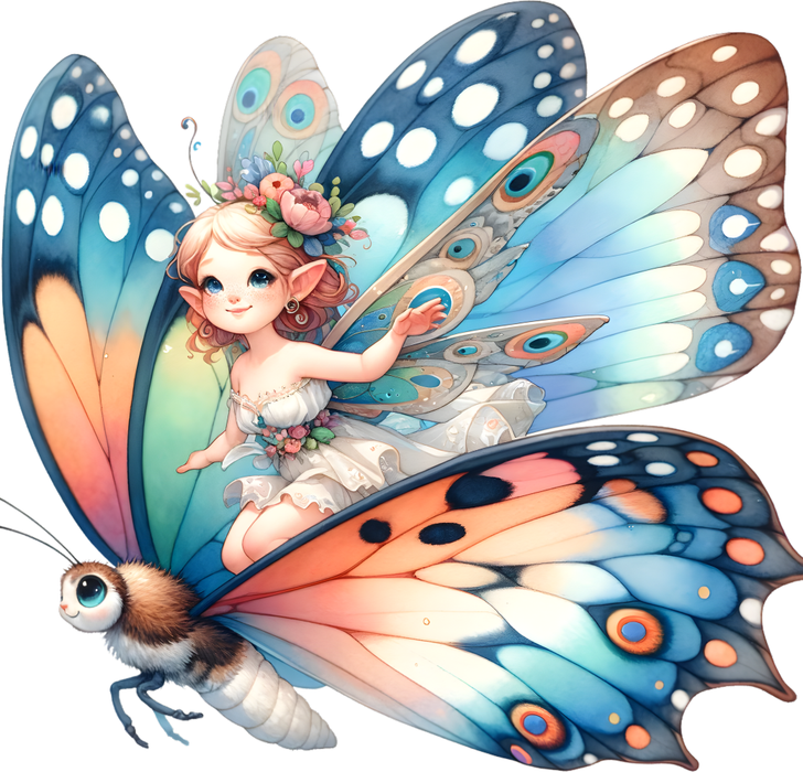 Motivtransfer 7562 Fee auf Schmetterling