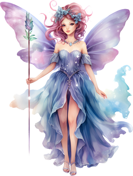 Motivtransfer 7564 Fee mit Zauberstab