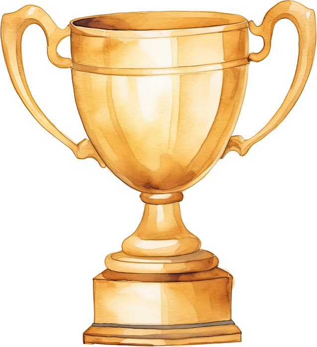 Motivtransfer 7605 Pokal Watercolor