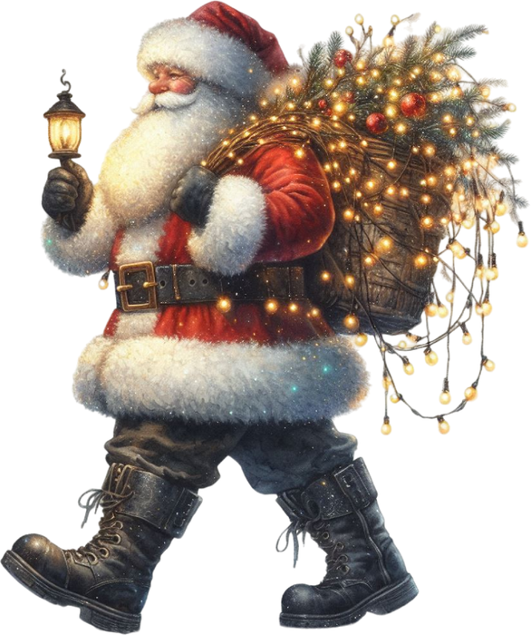 Motivtransfer 7646 Santa geht spazieren