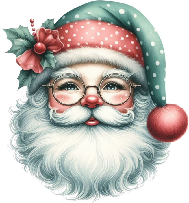 Motivtransfer 7651 Retro Santa