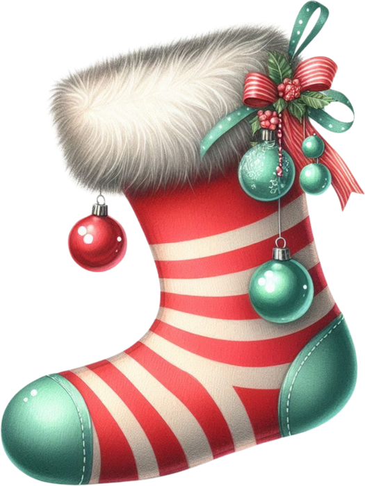 Motivtransfer 7653 Retro Nikolausstiefel