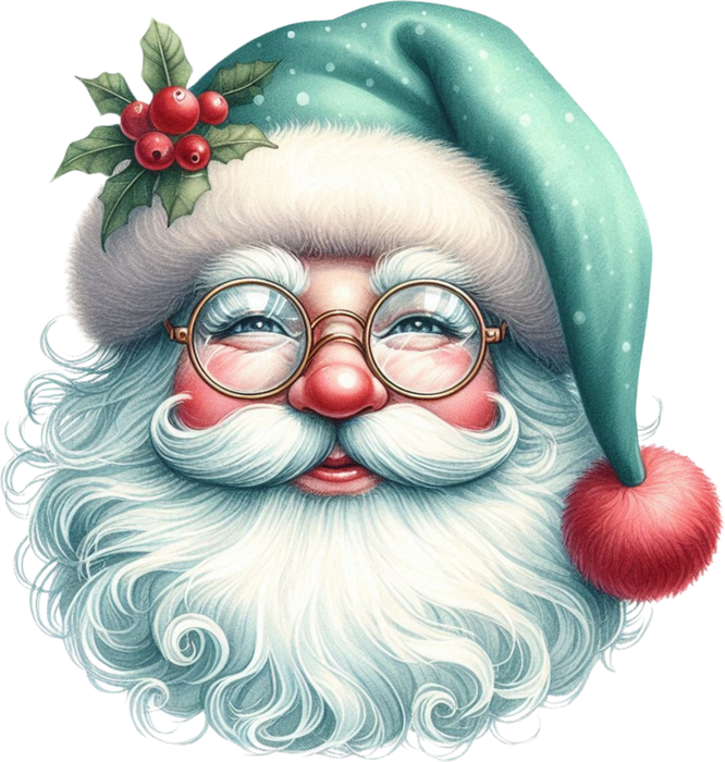 Motivtransfer 7656 Retro Santa