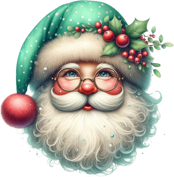 Motivtransfer 7657 Retro Santa