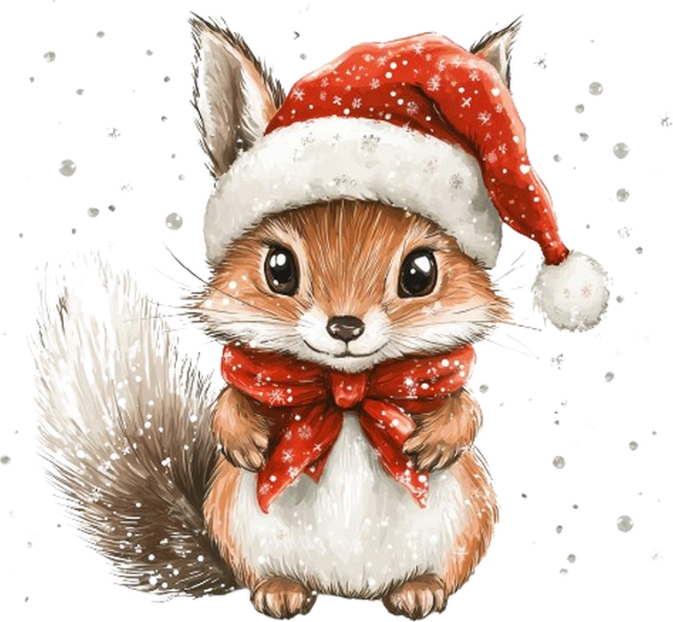 Motivtransfer 7670 Eichhörnchen im Schnee