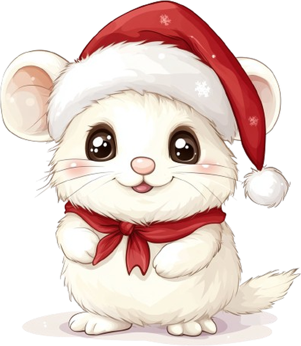 Motivtransfer 7680 Kleine Maus mit Mütze