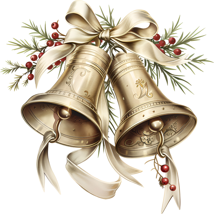 Motivtransfer 7691 Beige Weihnachtsglocke