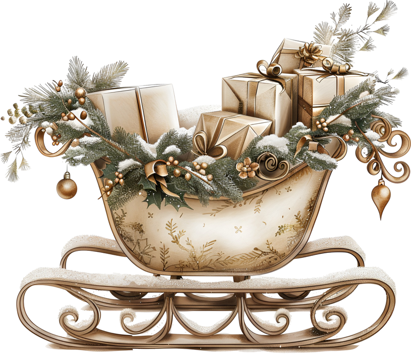 Motivtransfer 7713 Weihnachtsschlitten