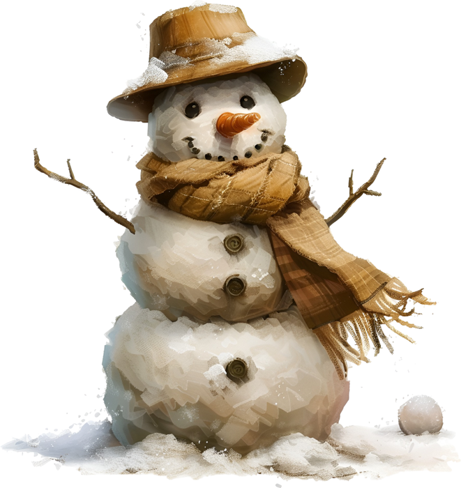 Motivtransfer 7717 Schneemann mit Hut