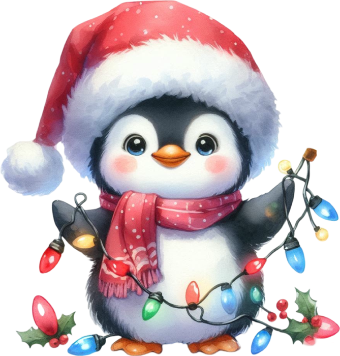 Motivtransfer 7805 Pinguin am aufhängen
