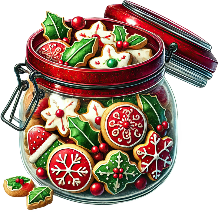 Motivtransfer 7823 Weihnachtsplätzchen im Glas