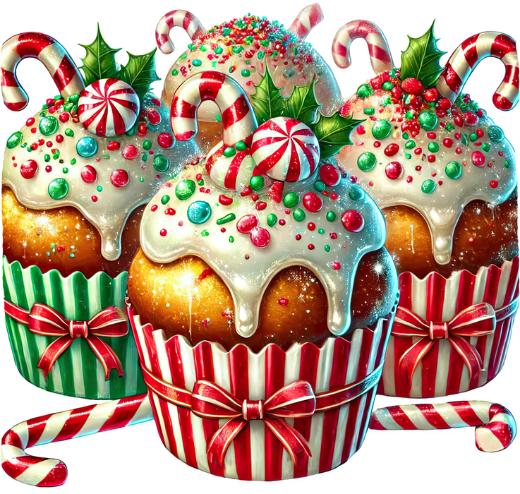 Motivtransfer 7833 Weihnachtscupcakes