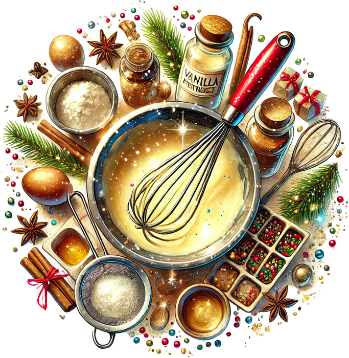 Motivtransfer 7858 Teig anrühren in der Weihnachtsbäckerei
