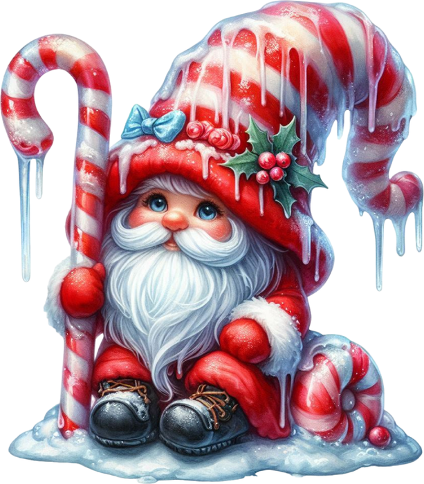 Motivtransfer 7920 Gnom mit Zuckerstange
