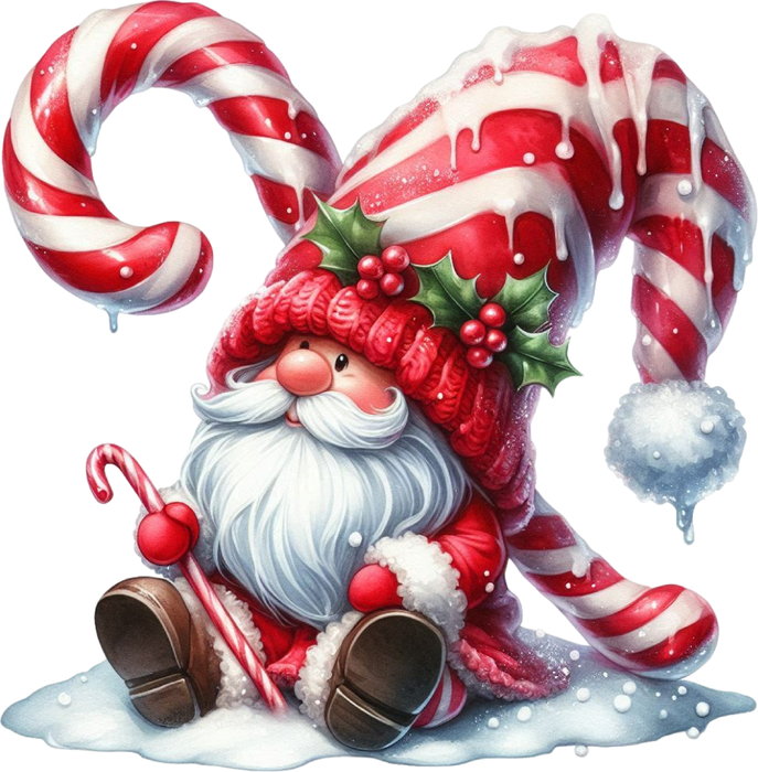 Motivtransfer 7935 Gnom mit Zuckerstange