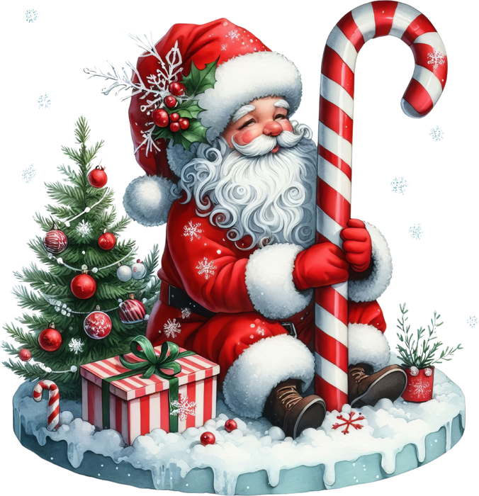Motivtransfer 7938 Zuckergnom mit Weihnachtsbaum