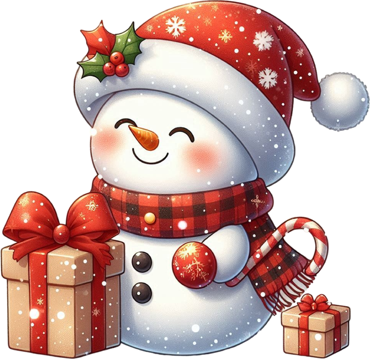 Motivtransfer 7983 Schneemann mit Schleife