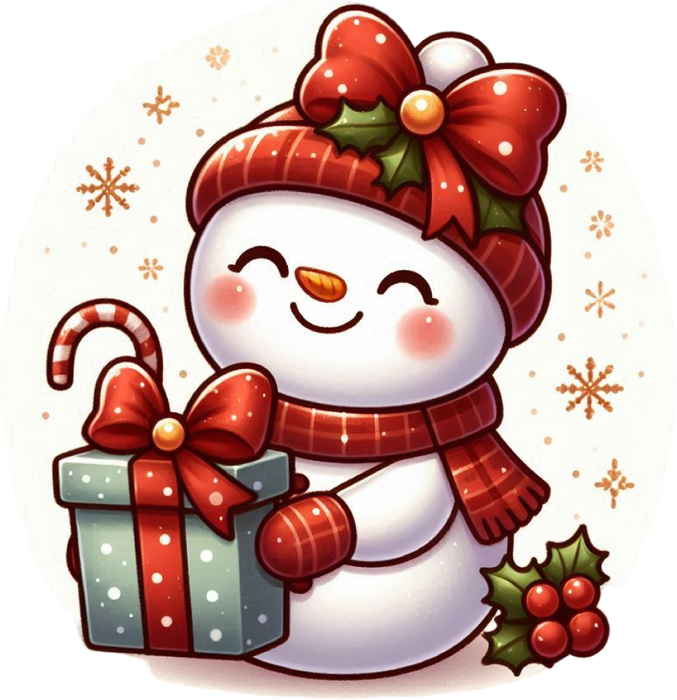 Motivtransfer 7984 Schneemann mit Schleife