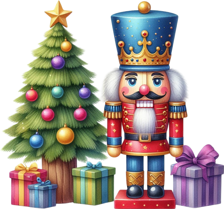 Motivtransfer 8123 Nussknacker mit Weihnachtsbaum