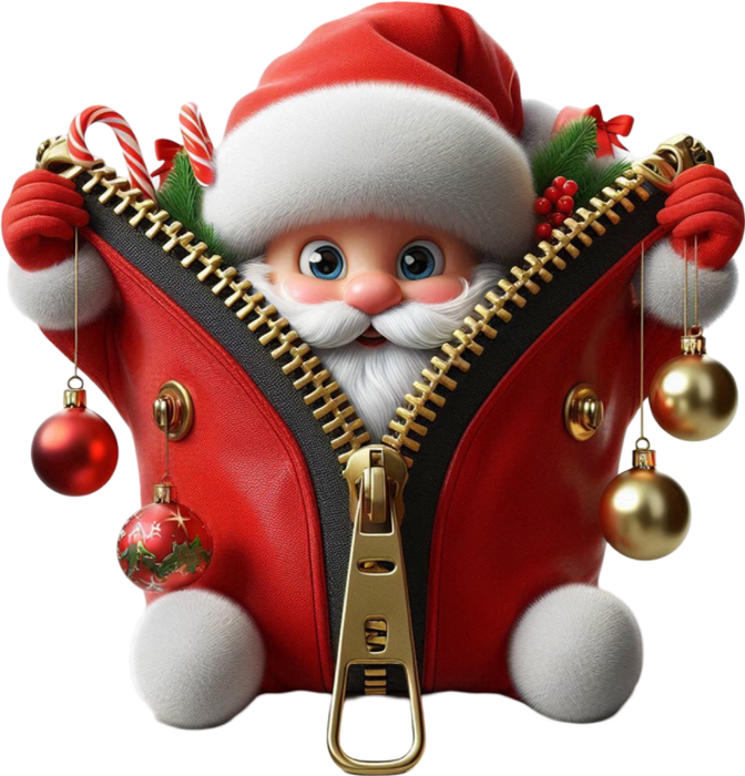 Motivtransfer 8156 Santa mit Reißverschluß