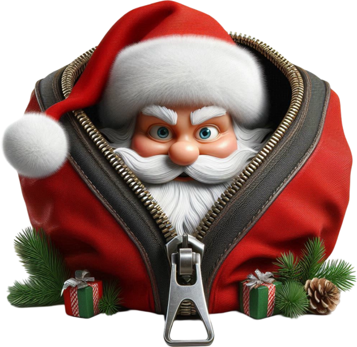 Motivtransfer 8159 Santa mit Reißverschluß