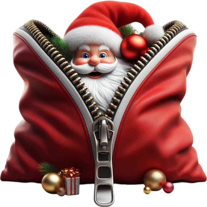 Motivtransfer 8162 Santa mit Reißverschluß