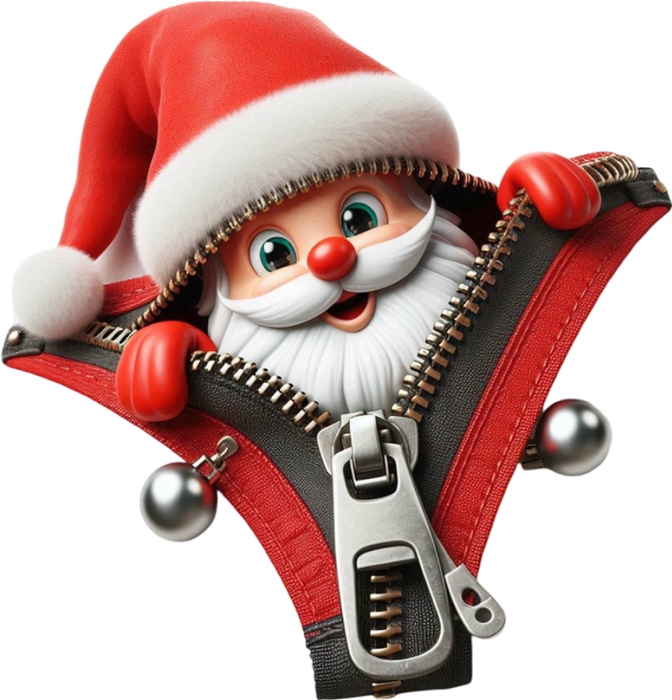 Motivtransfer 8163 Santa mit Reißverschluß