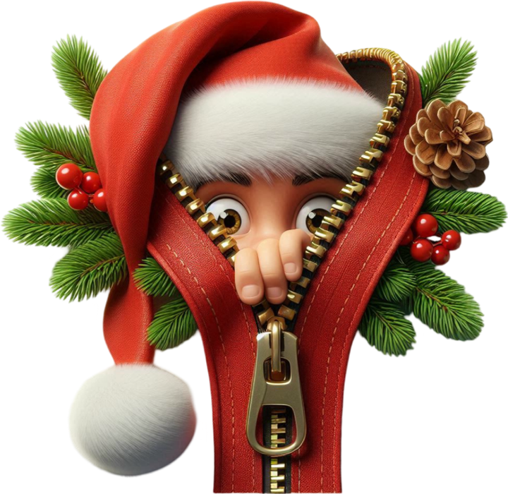 Motivtransfer 8165 Santa mit Reißverschluß