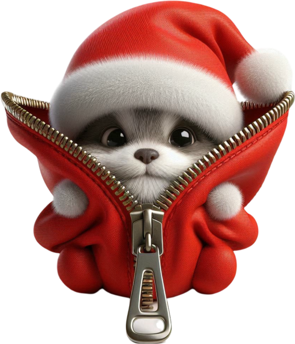 Motivtransfer 8166 Santa mit Reißverschluß