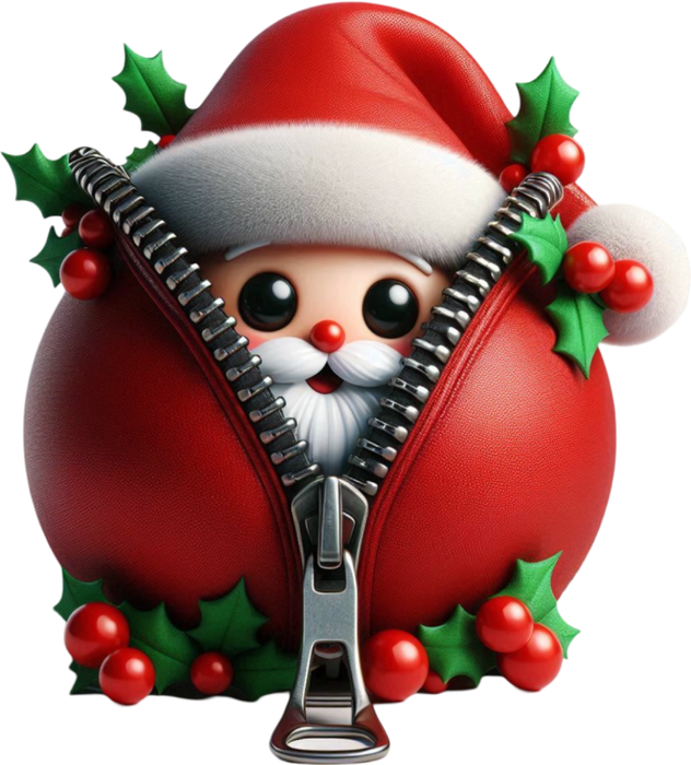Motivtransfer 8168 Santa mit Reißverschluß
