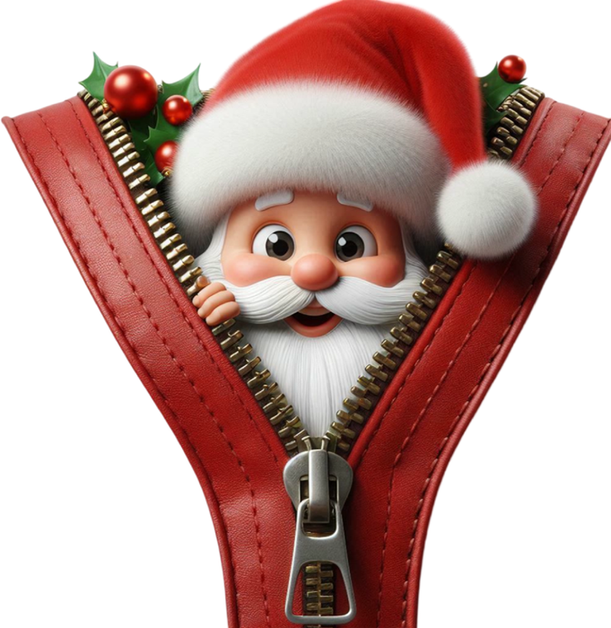 Motivtransfer 8169 Santa mit Reißverschluß