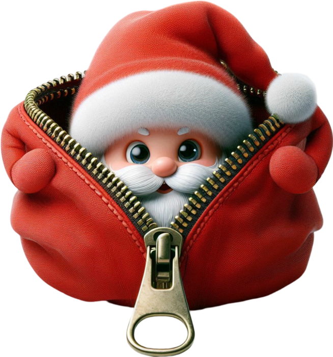 Motivtransfer 8170 Santa mit Reißverschluß