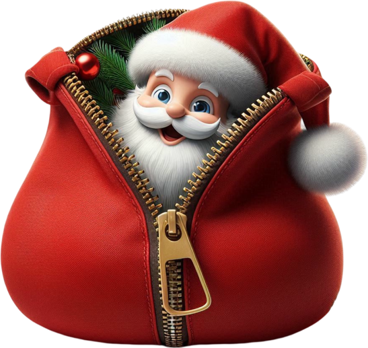 Motivtransfer 8172 Santa mit Reißverschluß