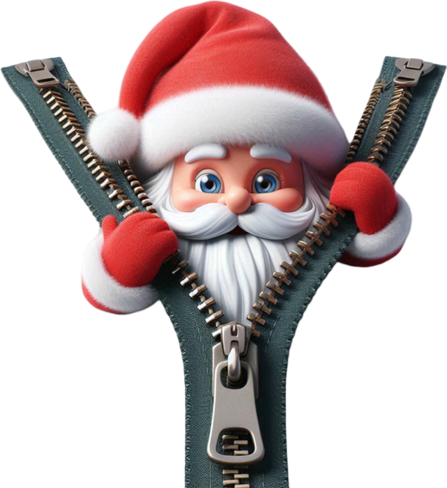 Motivtransfer 8173 Santa mit Reißverschluß