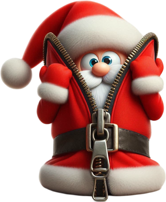Motivtransfer 8175 Santa mit Reißverschluß