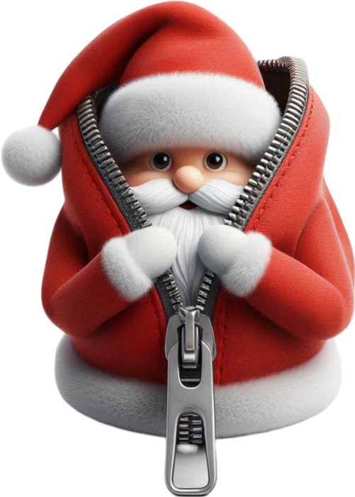Motivtransfer 8176 Santa mit Reißverschluß