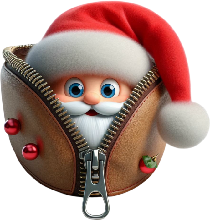 Motivtransfer 8179 Santa mit Reißverschluß