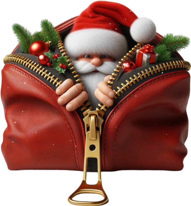 Motivtransfer 8180 Santa mit Reißverschluß