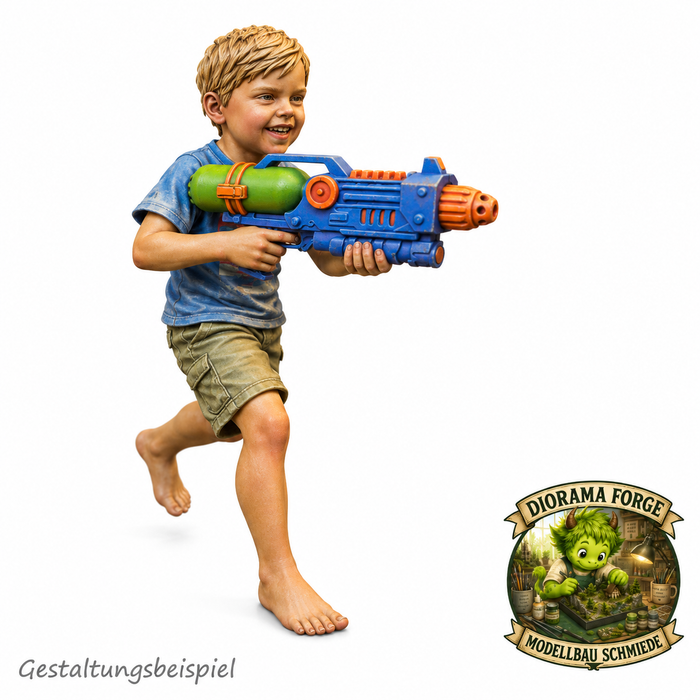 Schwimmbad Kind mit Wasserpistole 2 - (DF-820)
