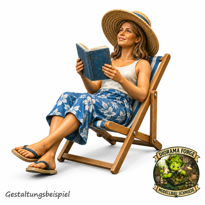 Frau liest ein Buch - (DF-826)