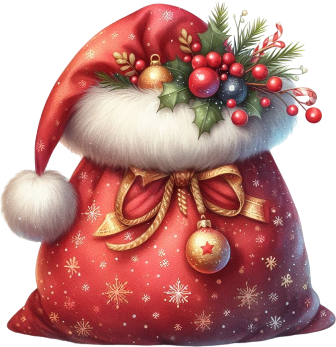 Motivtransfer 8301 Santas Sack mit Mütze