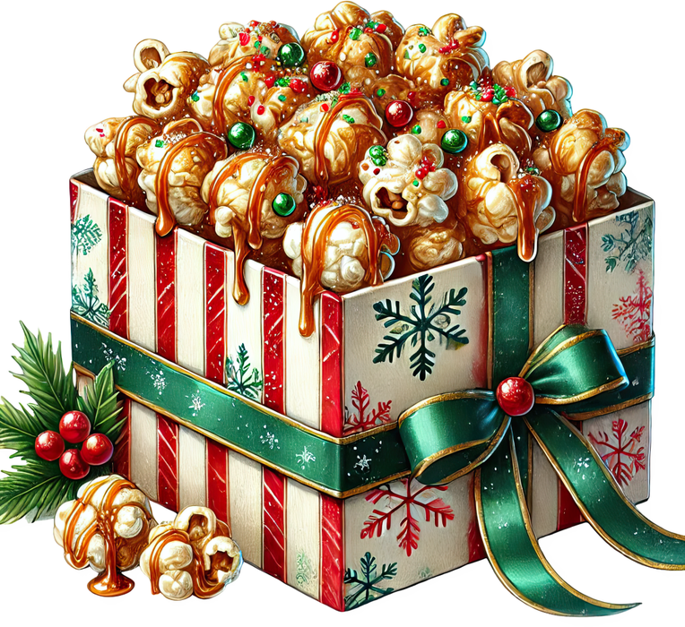 Motivtransfer 8400 Weihnachtliche Leckereien Popcorn