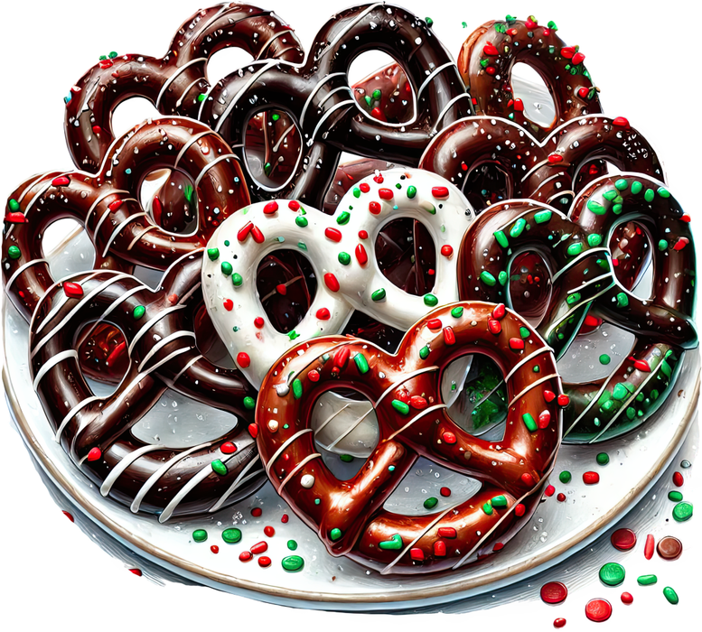 Motivtransfer 8401 Weihnachtliche Leckereien Brezeln