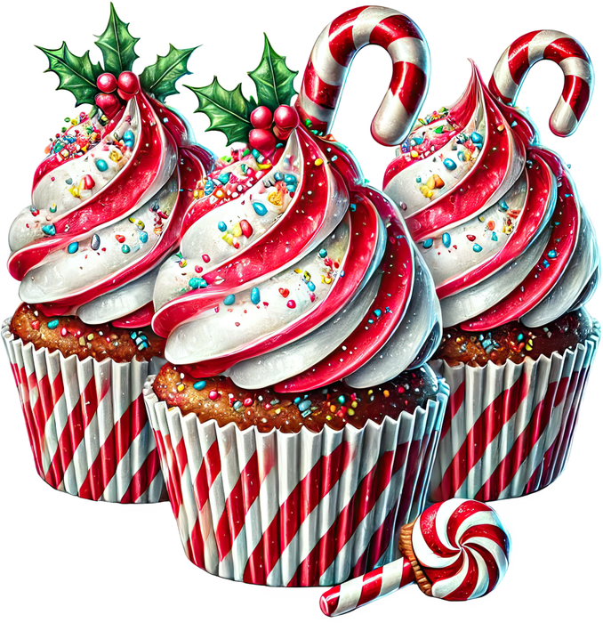 Motivtransfer 8410 Weihnachtliche Leckereien Cupcakes