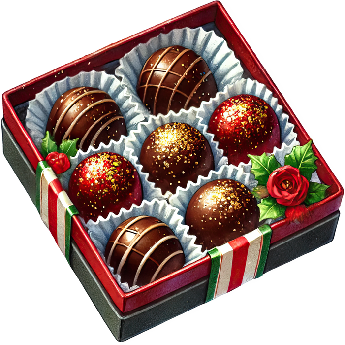 Motivtransfer 8420 Weihnachtliche Leckereien Pralinen